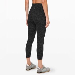 Lululemon Align Crop 23" Formation Camo Deep Coal Multi Size 4